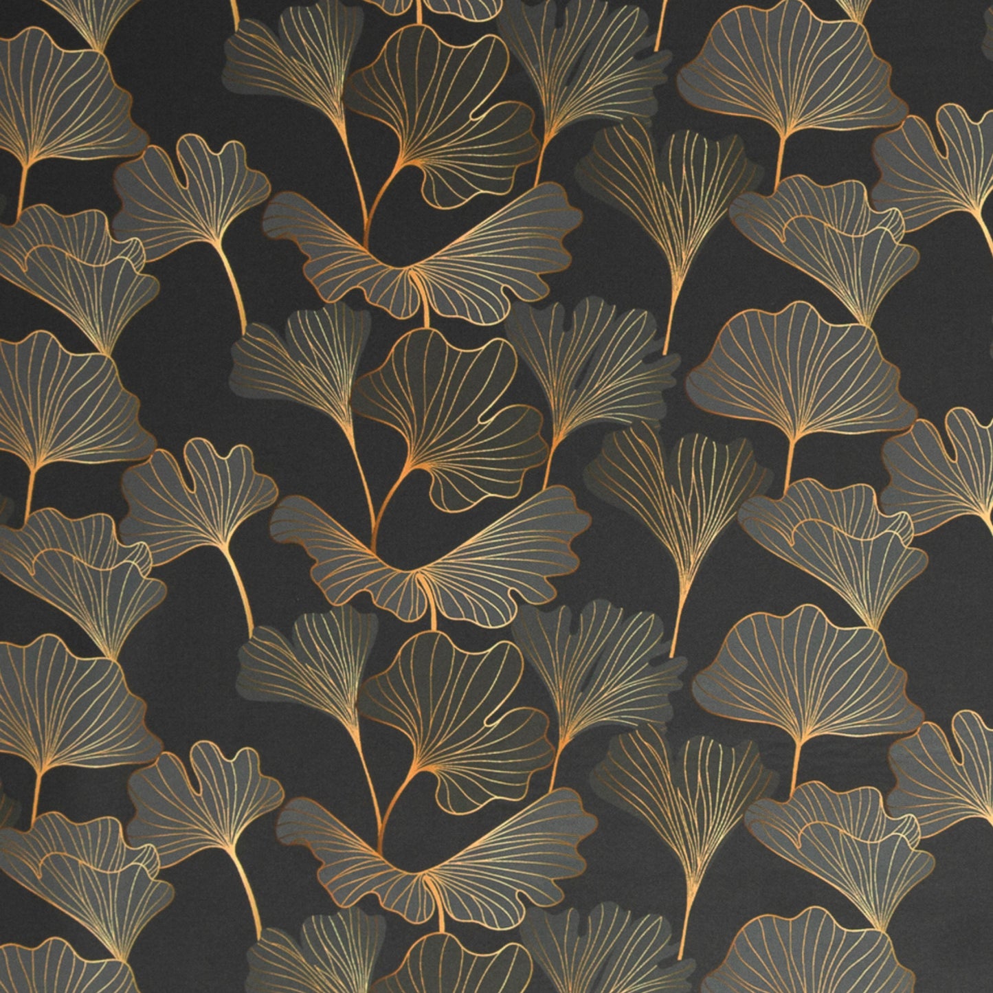 schöner Softhell Stoff mit einem Ginko-Blüten Muster