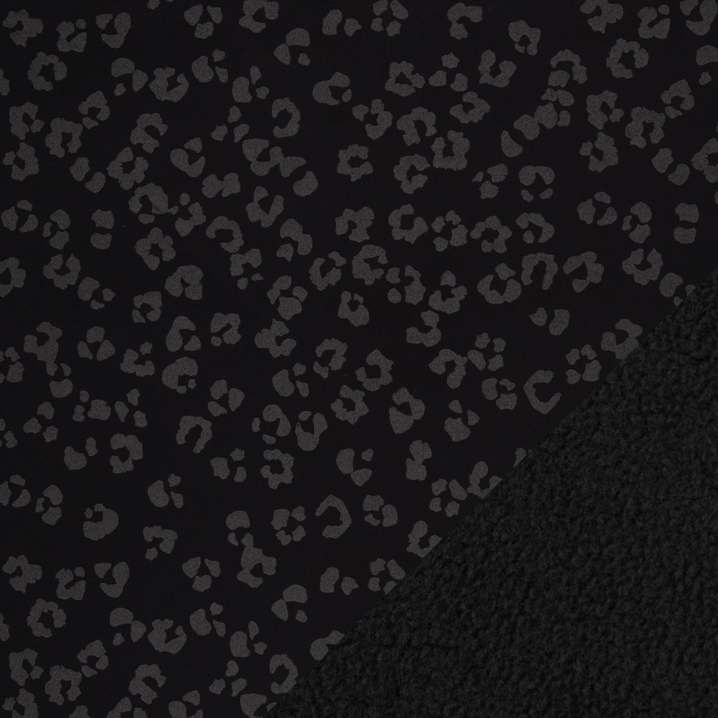 Stoff Softshell Reflektierend Leo Schwarz