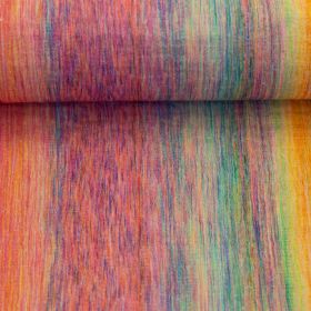 Stoff Musselin, Double Gauze Verlauf, gelb/orange/pink