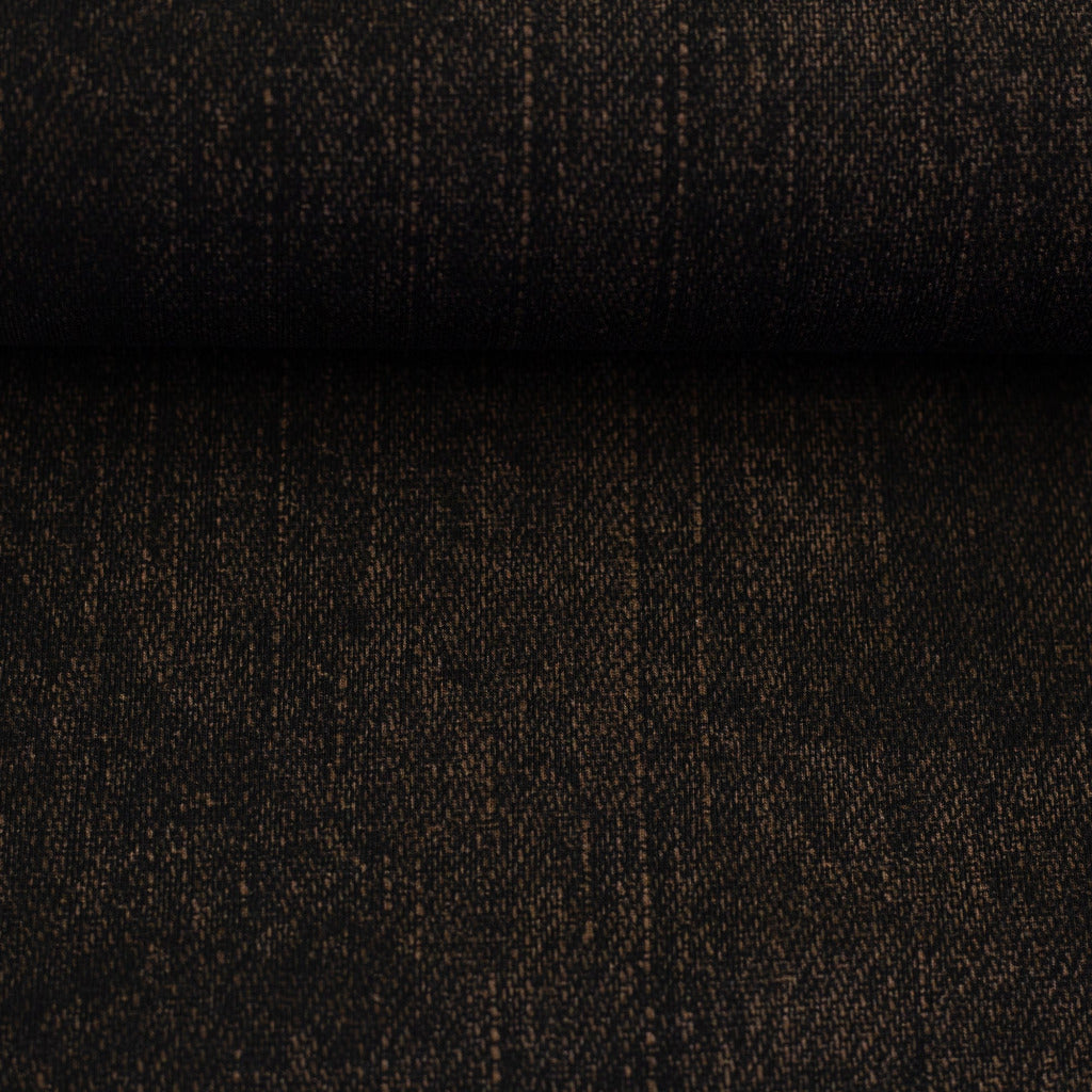 toller French Terry Denim Stoff in der Farbe Braun