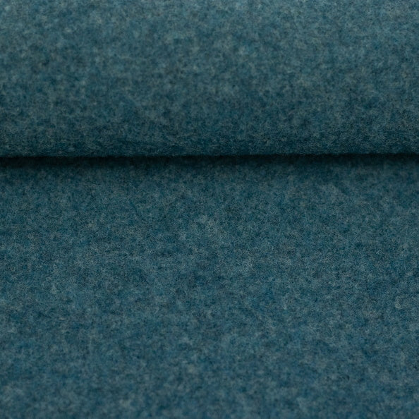 Stoff Merino Fleece Swafing Petrol 1749