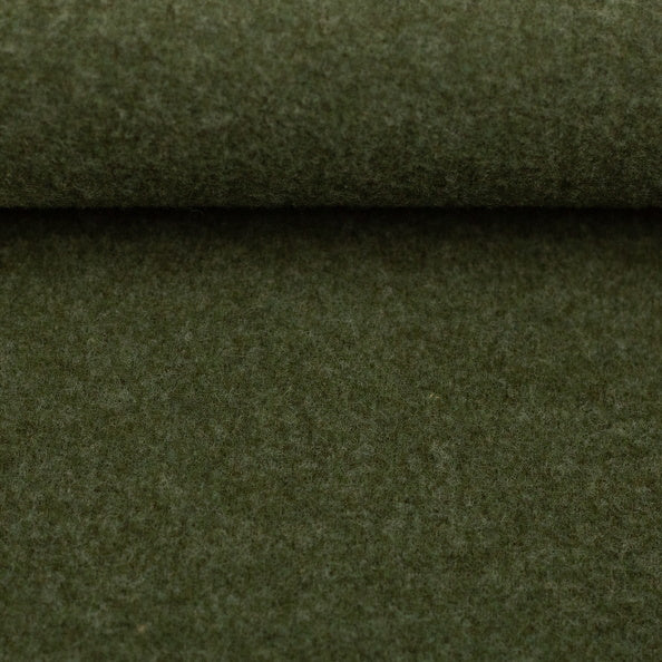 Stoff Merino Fleece Swafing Olive 1765