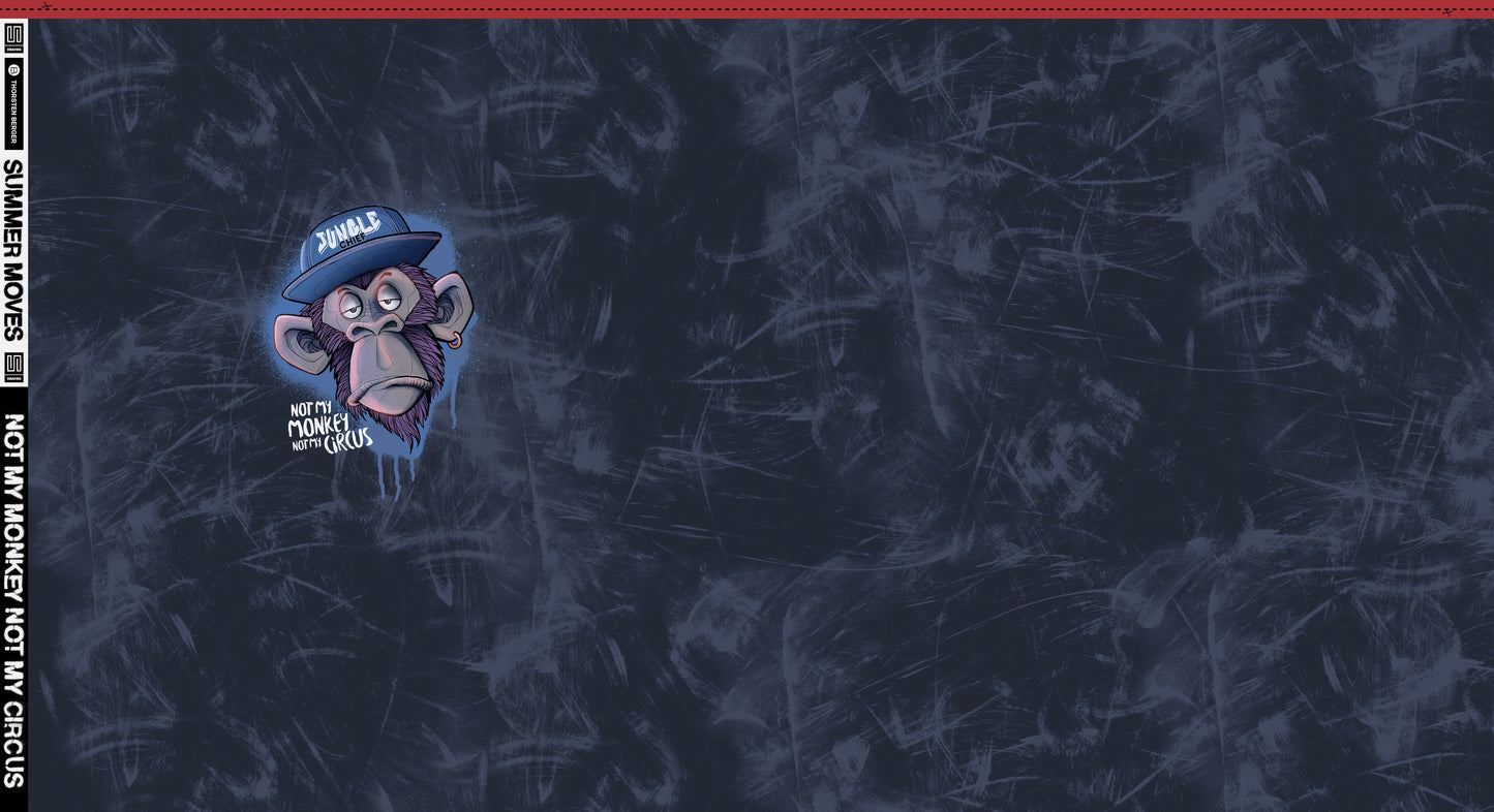 Stoff urban monkey Panel by Thorsten Berger