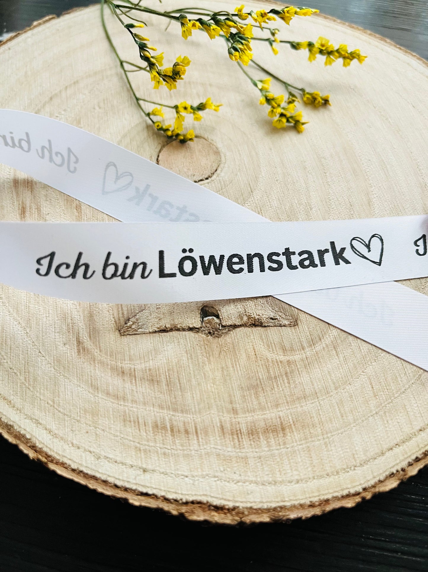 Satinband Löwenstark