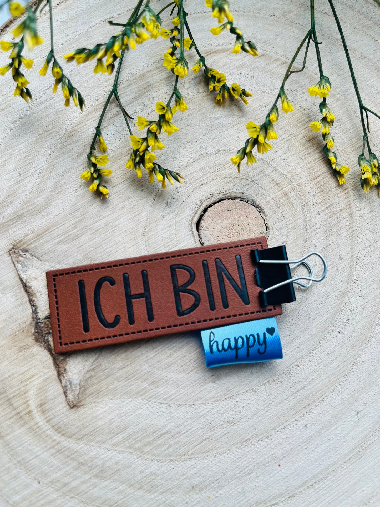 Kunstlederlabel Ich Bin