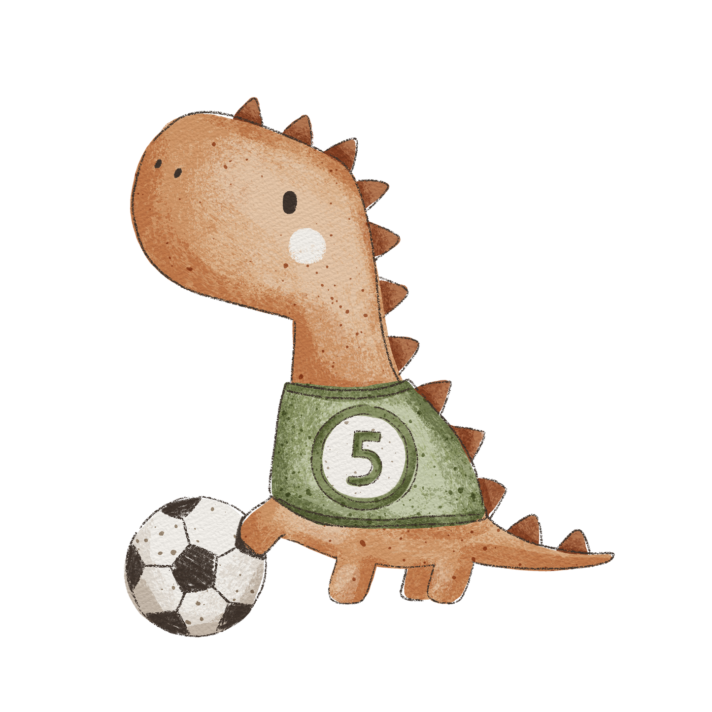 Bügelbild Football Dino 1