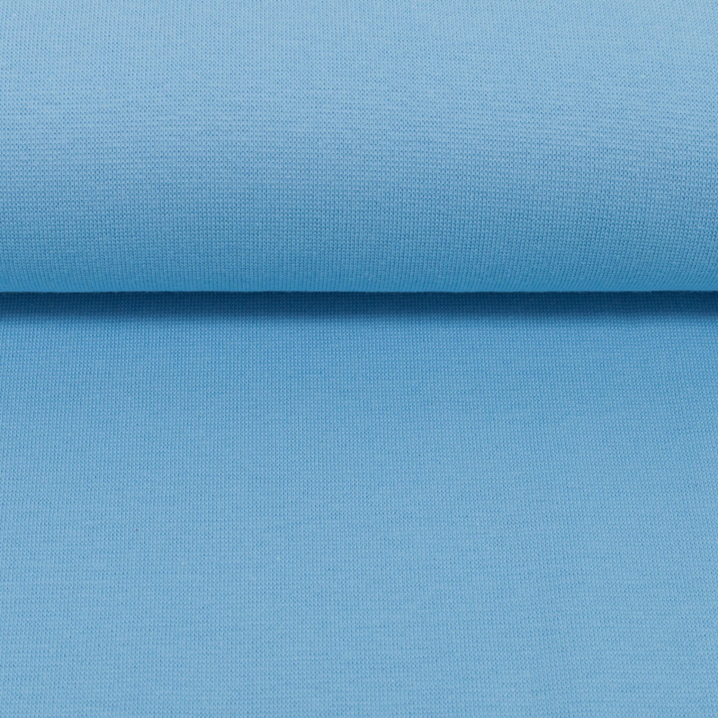 Bündchen Stoff heike in der Farbe uni hellblau Detailansicht