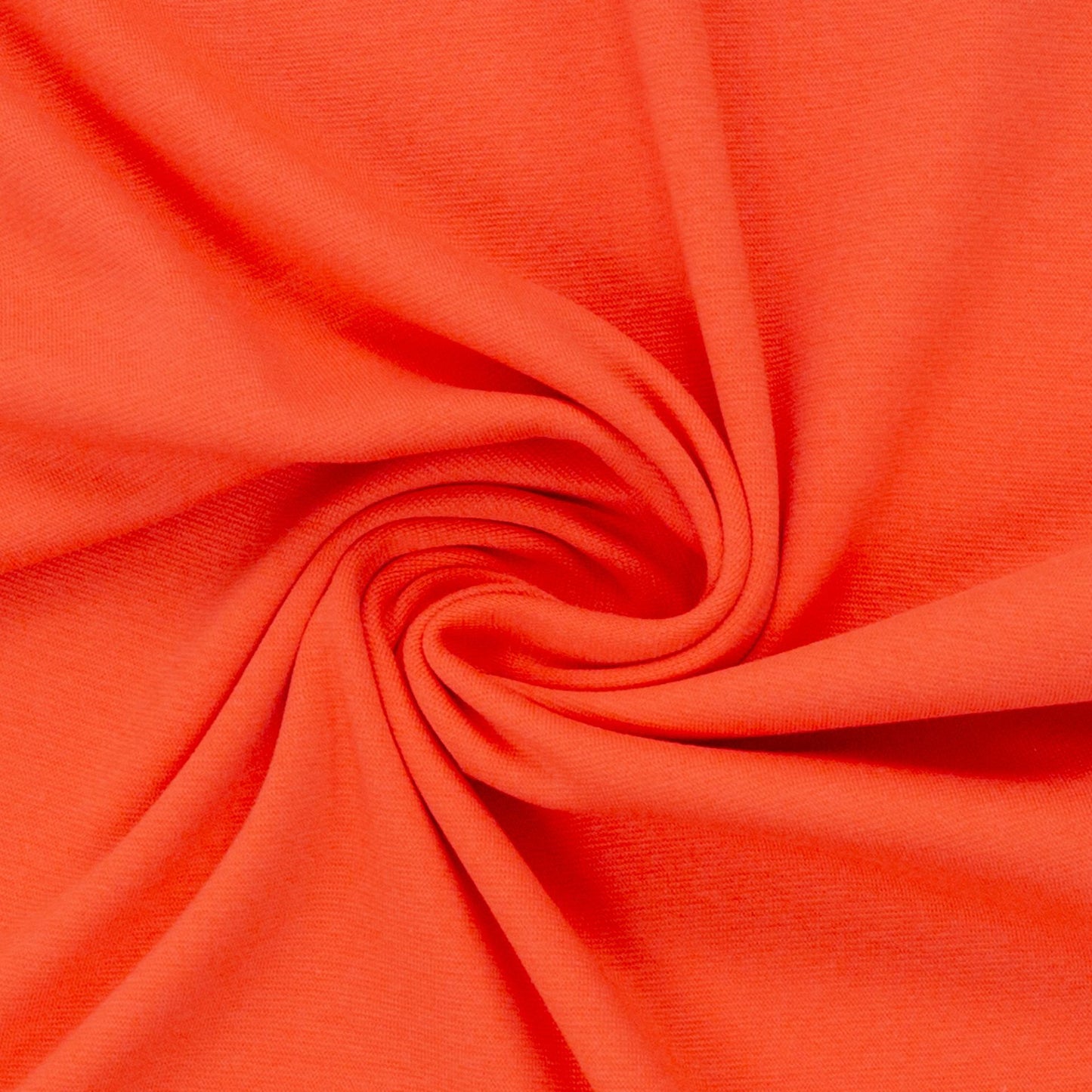 Bündchen Stoff Heike in der Farbe uni Orangerot Normalansicht