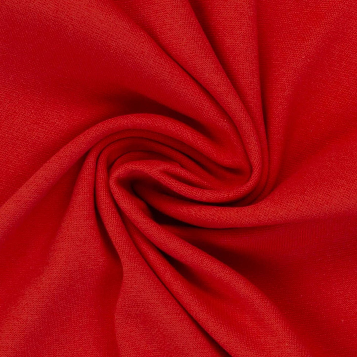 Bündchen Stoff Heike in der Farbe uni Rot Normalansicht