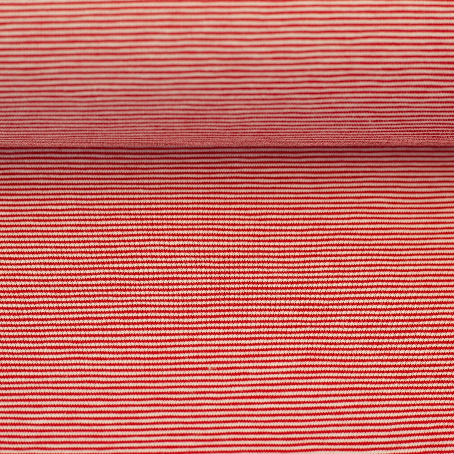 Bündchen Stoff Stella in der Farbe rot weiss Detailansicht
