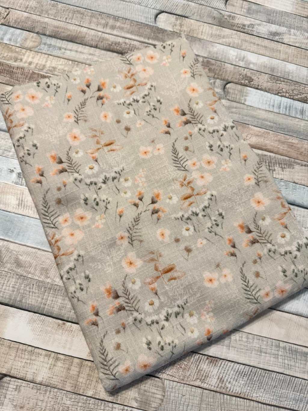 schöner neuer exclusiver Musselin Stoff by Ludos Lieblinge mit zarten Wildblumen Motiven