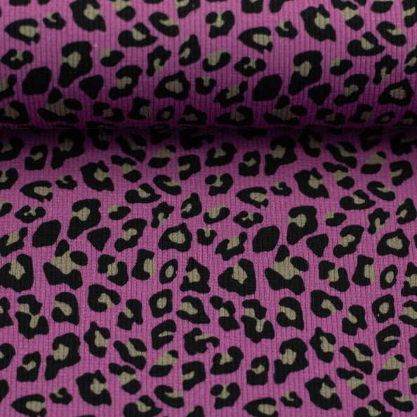 Stoff RippJersey Swafing Leo Pink
