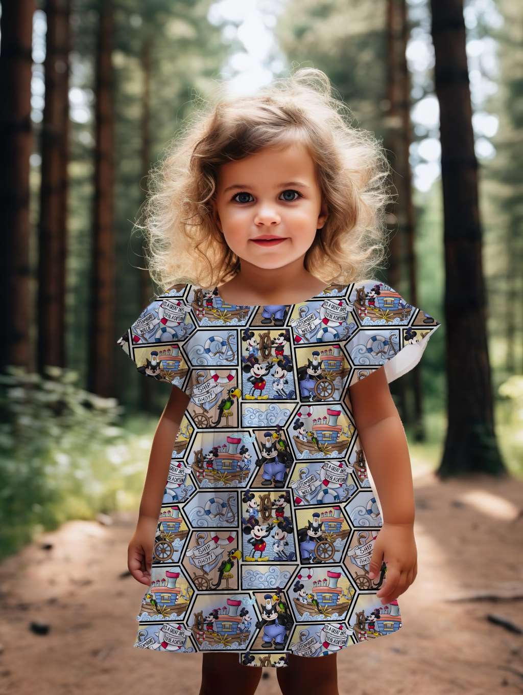 stoff mit den Boot Motiven