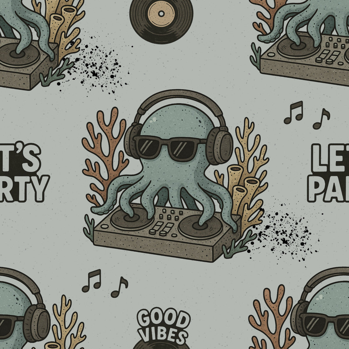 Stoff VB Disco Squid