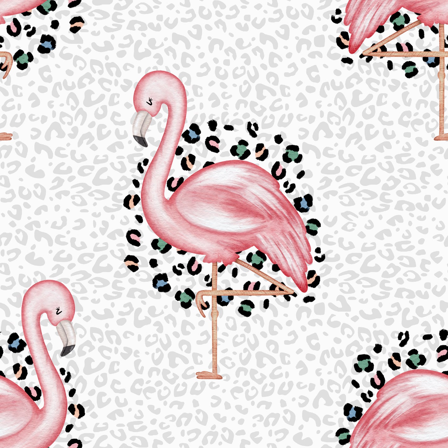 Stoff VB Flamingo goes Leo