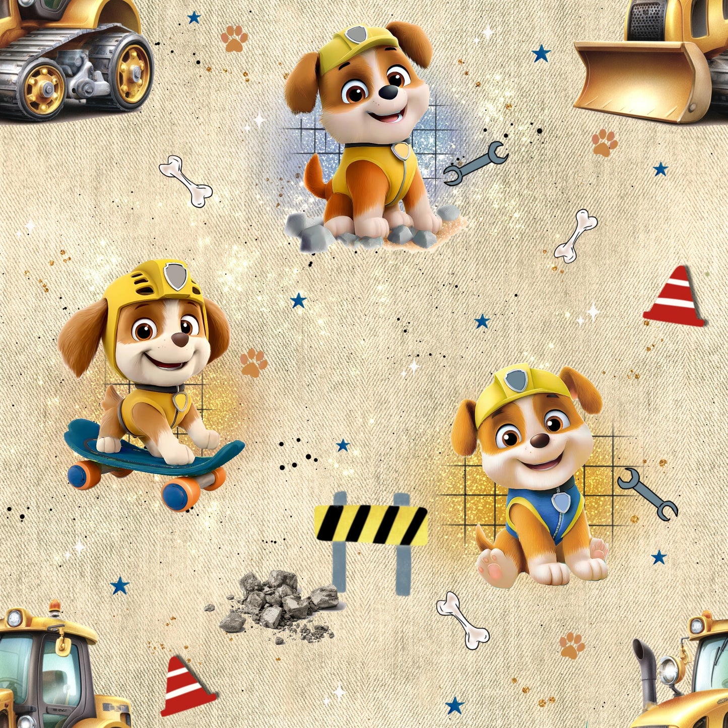 Stoff VB little Dog Workers