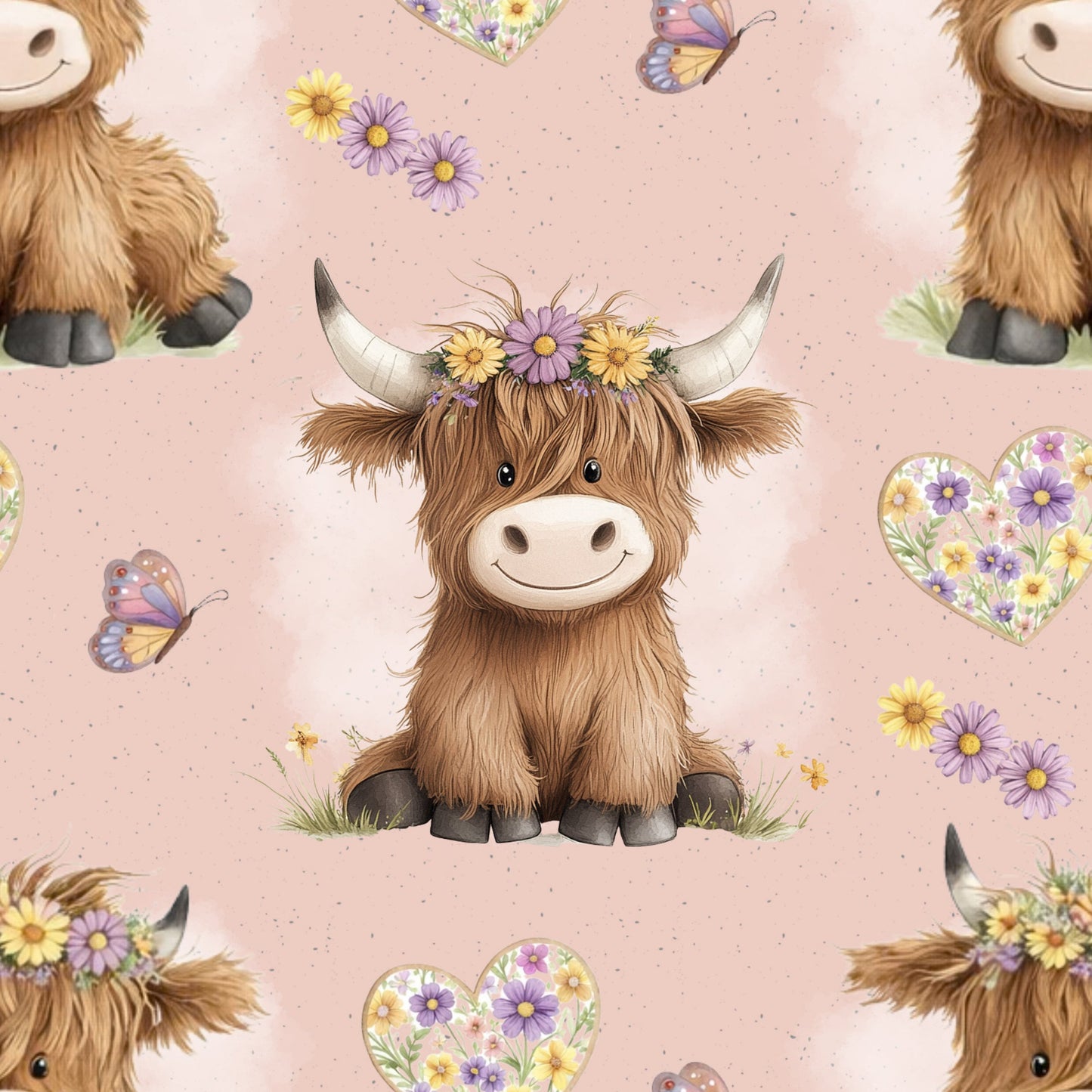 Stoff VB little Highland Cowly