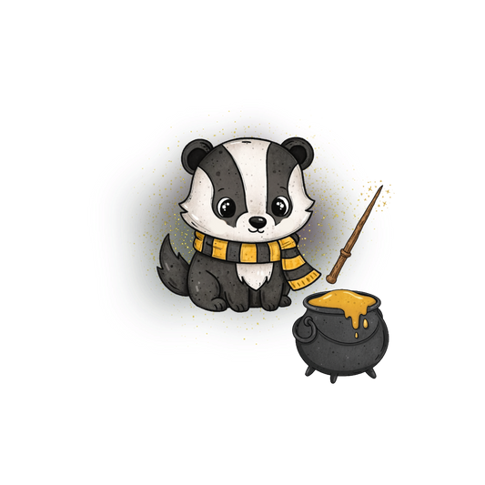 Bügelbild Magic Dachs