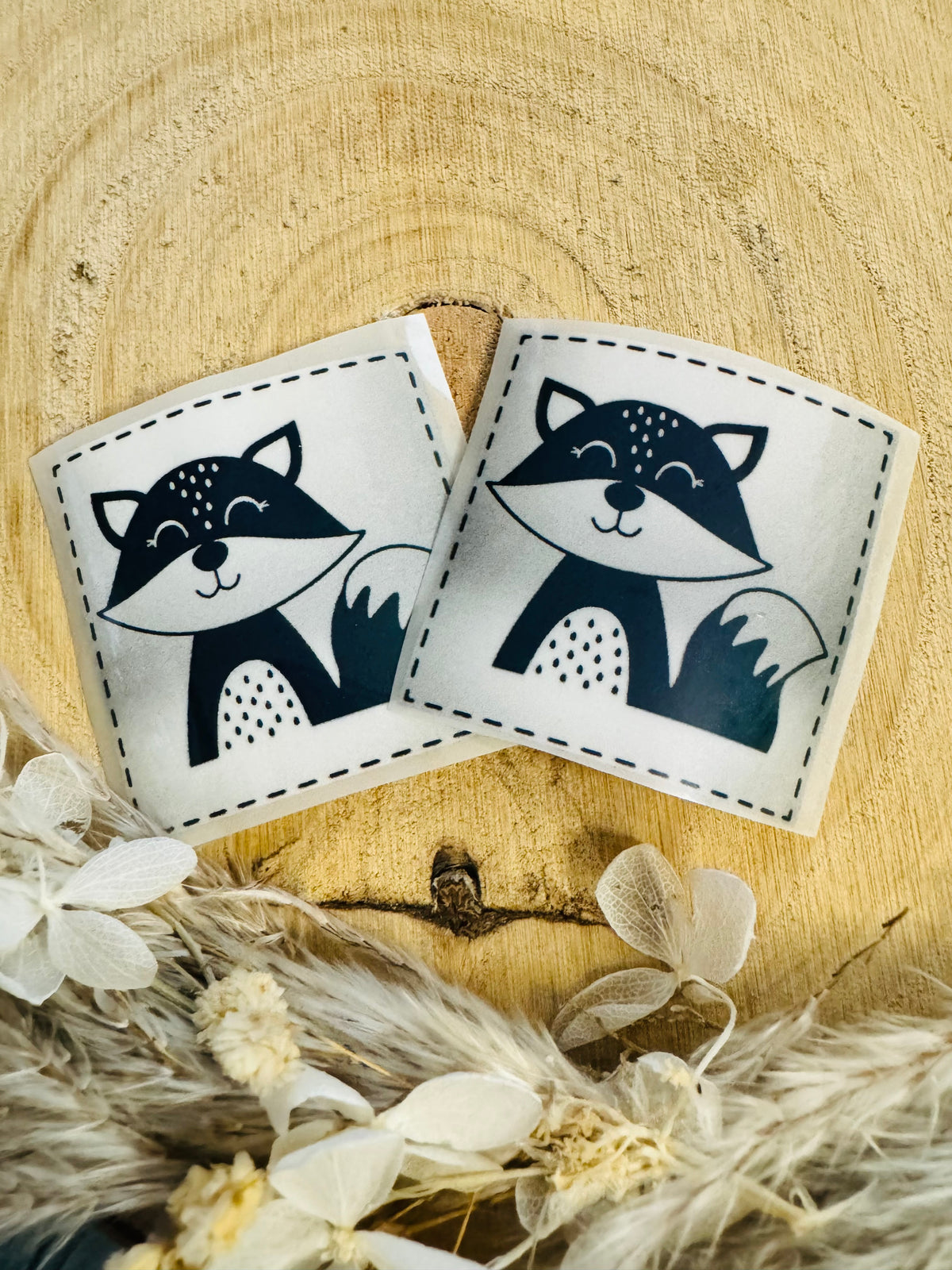Bügellabel Reflektierend Silber - Fuchs