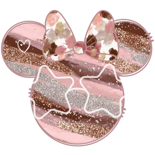 Bügelbild Mäuse Star