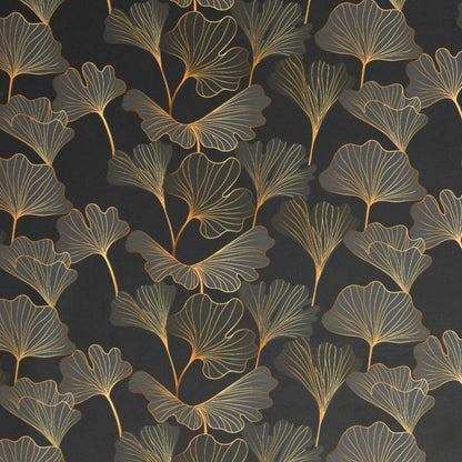 schöner Softhell Stoff mit einem Ginko-Blüten Muster