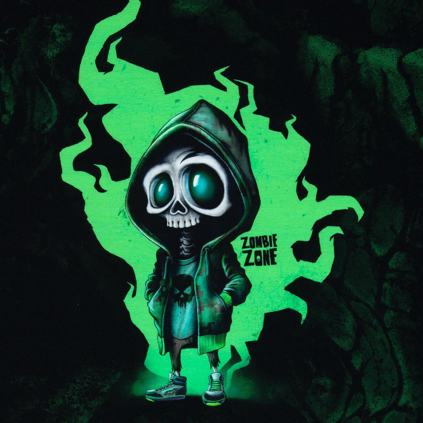 Stoff Sweat Halloween Zombi Zone Panel by Thorsten Berger