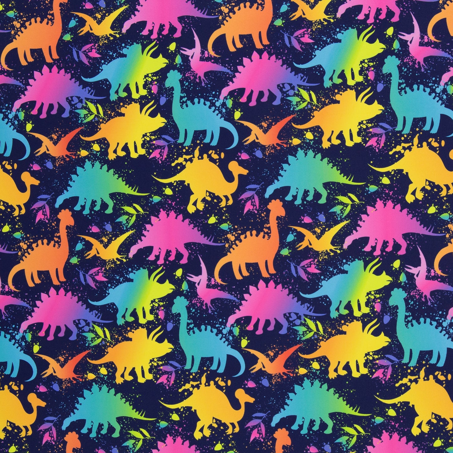 Stoff Softshell Bunte Dinos