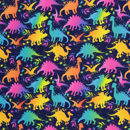 Stoff Softshell Bunte Dinos