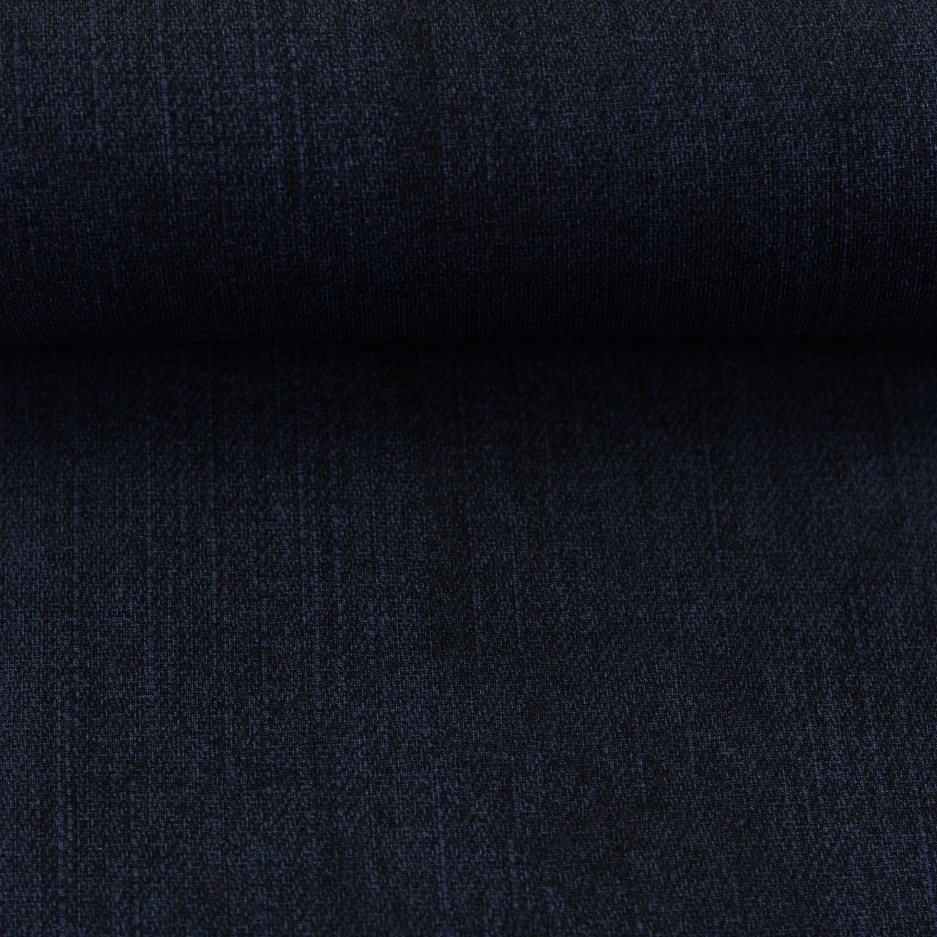wunderschöner Bio Sweat Stoff in Denim Optik in Farbe Dunkelblau
