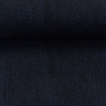wunderschöner Bio Sweat Stoff in Denim Optik in Farbe Dunkelblau