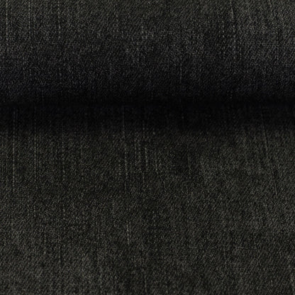 wunderschöner Bio Sweat Stoff in Denim Optik Farbe Anthrazit