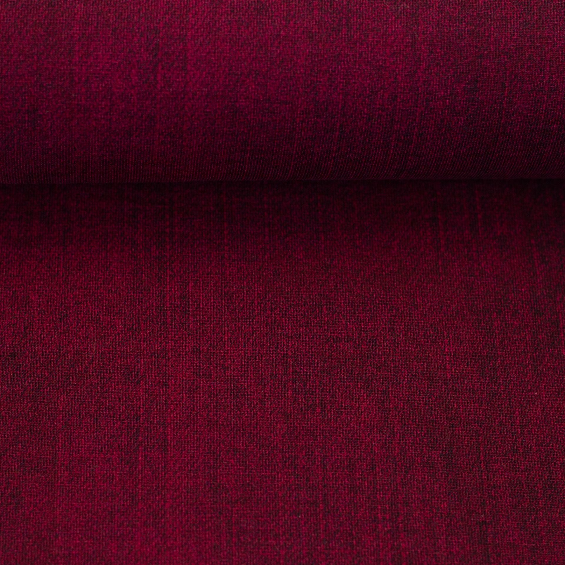 wunderschöner Bio Sweat Stoff in Denim Optim in farbe Rot