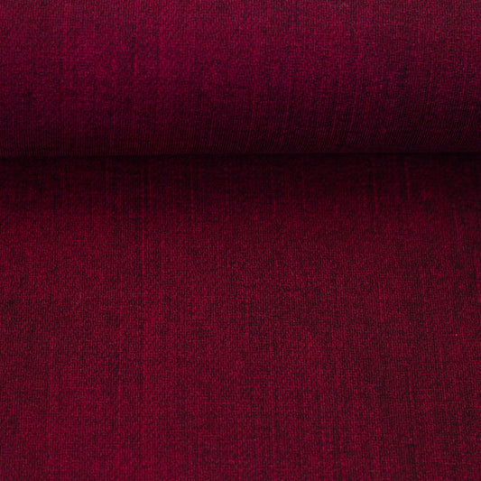 wunderschöner Bio Sweat Stoff in Denim Optim in farbe Rot