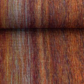 Stoff Musselin, Double Gauze Verlauf,  blau/orange/rost