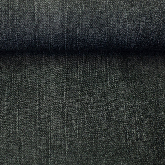 toller French Terry Denim Stoff in der Farbe Dunkelgrau