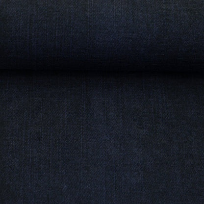 Stoff French Terry Denim Dunkelblau