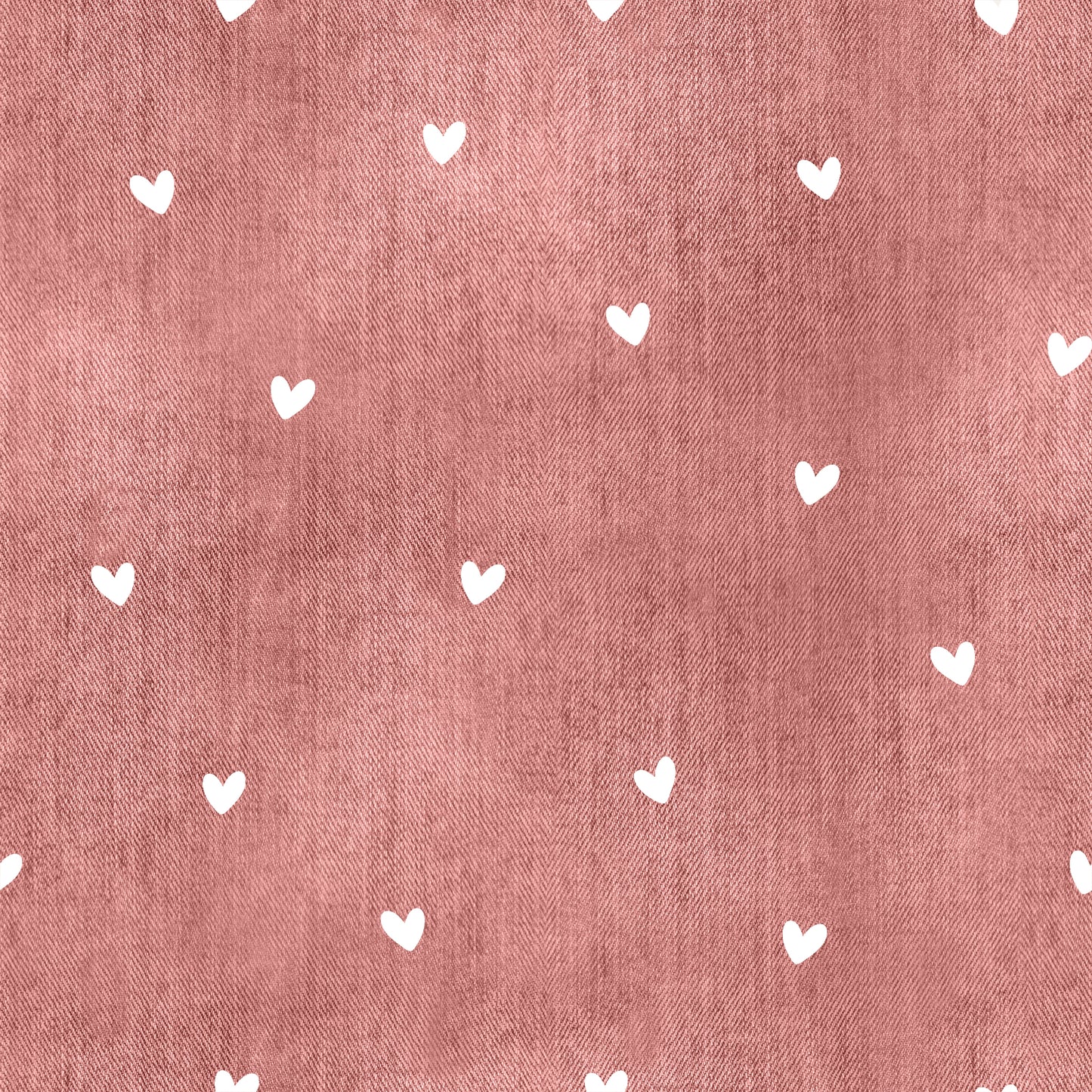 Stoff VB Kombi Denim Herzen Nr. 2 Dusty Rose