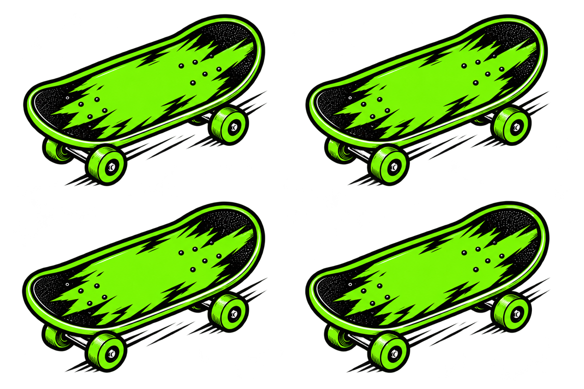 Bügellabel Größenetiketten Skateboard