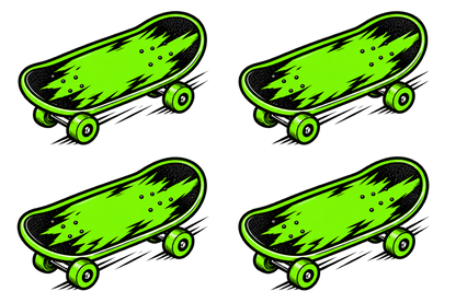 Bügellabel Größenetiketten Skateboard