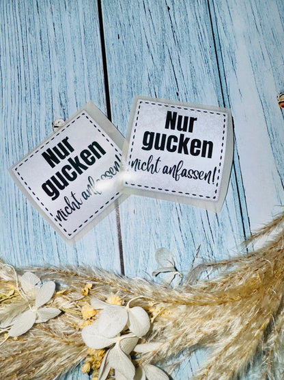 Bügellabel Reflektierend Silber - Nur gucken