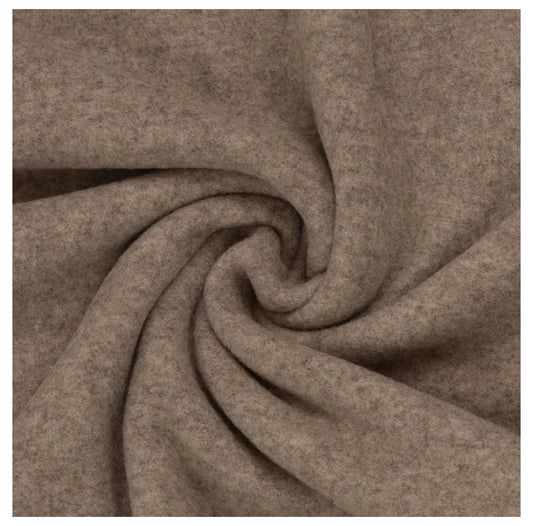 Stoff Merino Fleece Swafing 1170 Sand - Lieferung Ende Oktober!