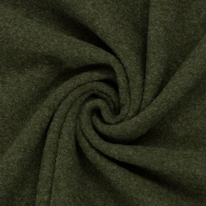 Stoff Merino Fleece Swafing Olive 1765