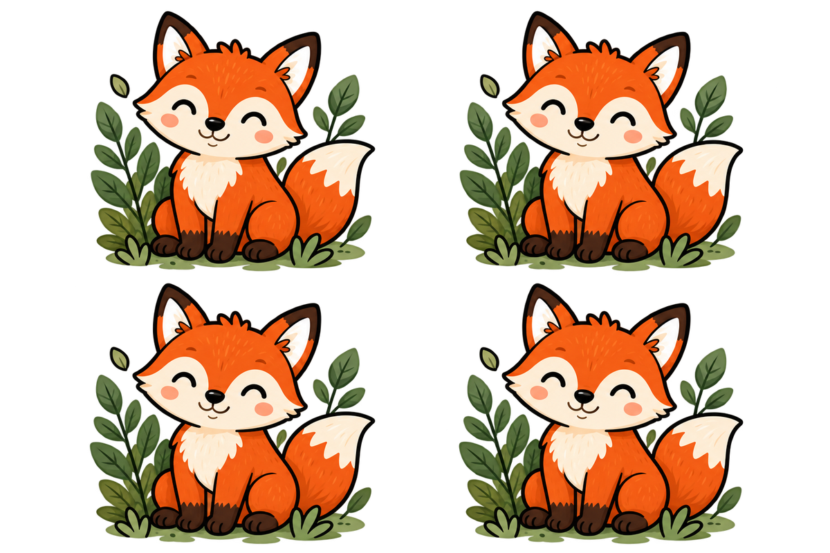 Bügellabel Größenetiketten Fuchs