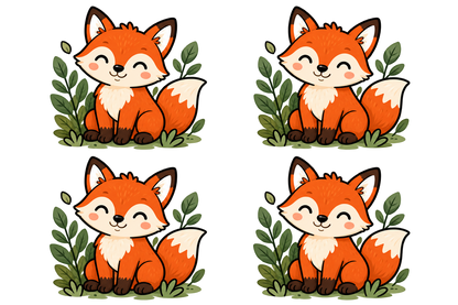 Bügellabel Größenetiketten Fuchs
