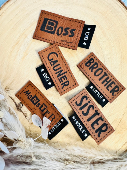 Kunstlederlabel Gauner