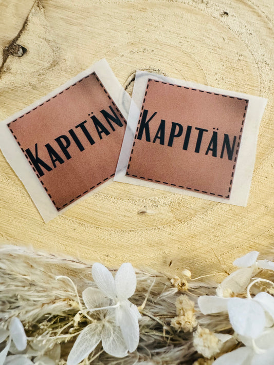 Bügellabel Kapitän