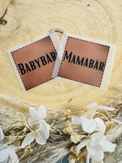 Bügellabel Mamabär