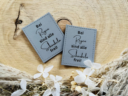 Kunstlederlabel Schaukeln Reflektierend