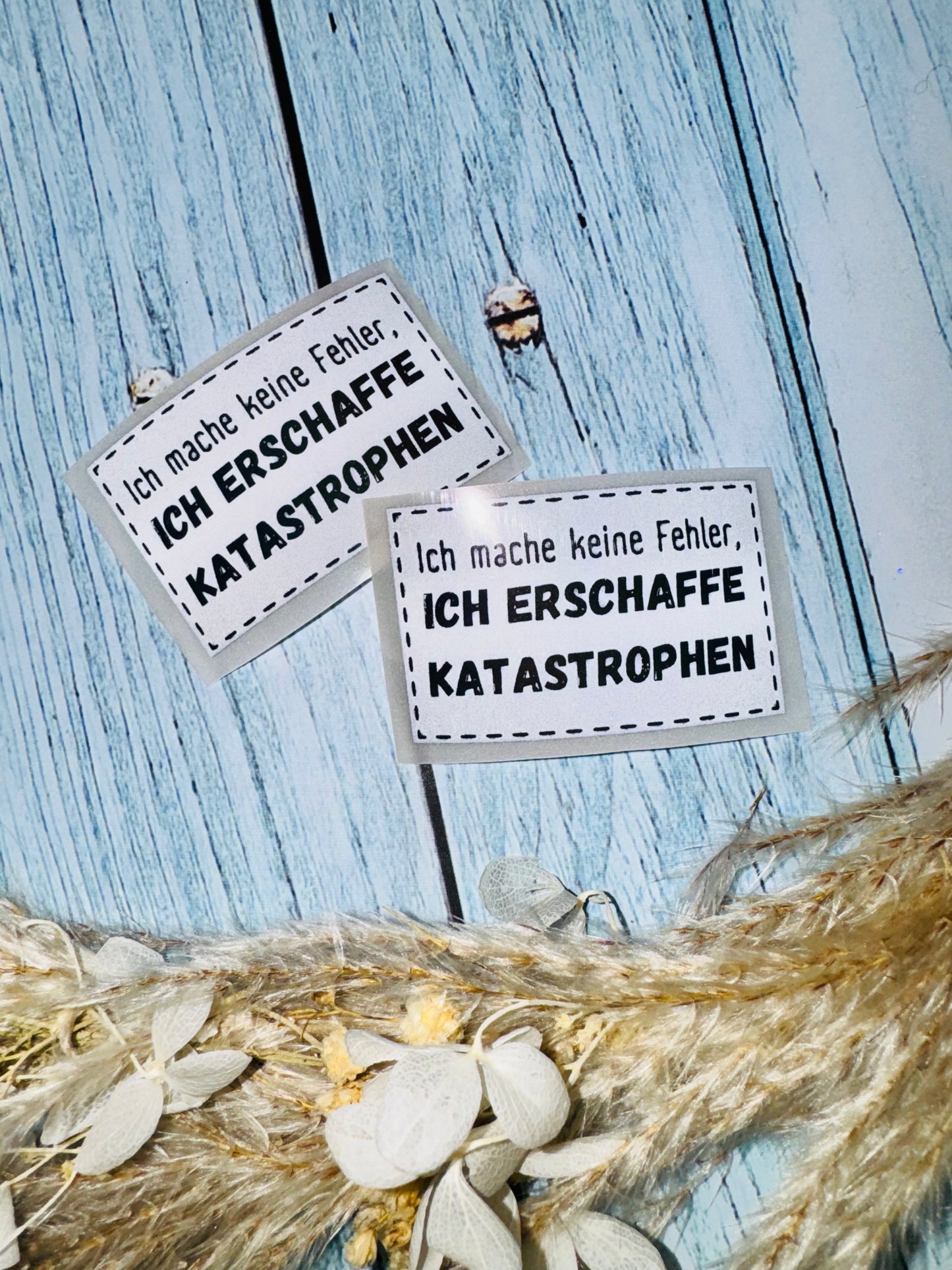 Bügellabel Reflektierend Silber - Katastrophen