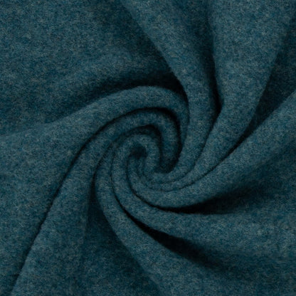 Stoff Merino Fleece Swafing Petrol 1749
